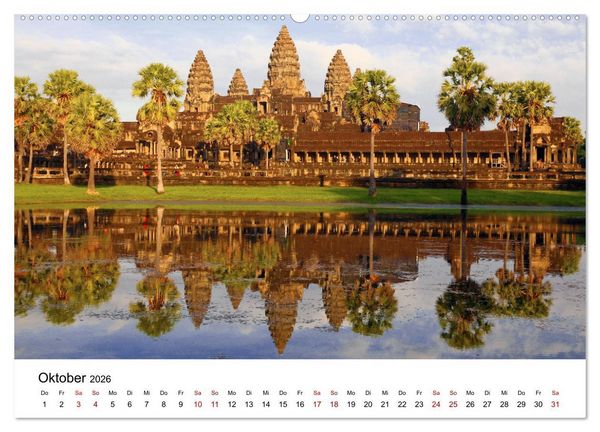 Produktbild: Blickpunkte in Kambodscha (Wandkalender 2026 DIN A2 quer), CALVENDO Monatskalender