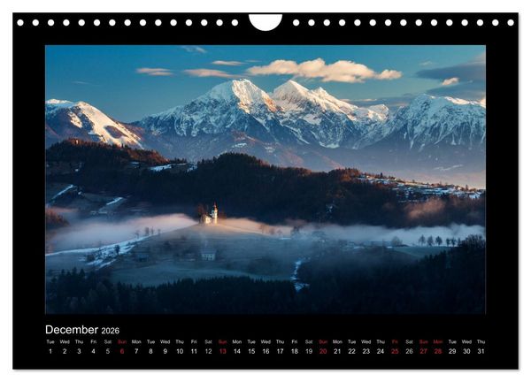 Produktbild: Landscapes of Slovenia (Wall Calendar 2026 DIN A4 landscape), CALVENDO 12 Month Wall Calendar