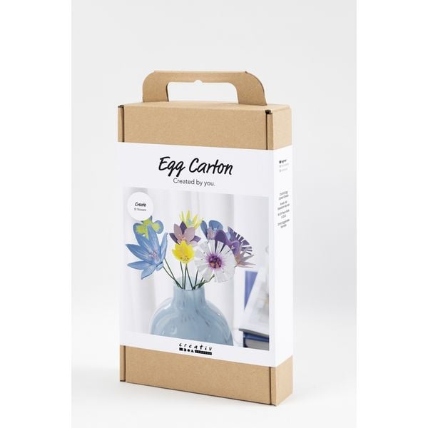 Produktbild: Creativ Company Kreativ Set Eierkarton-Blumen, Pastellfarben