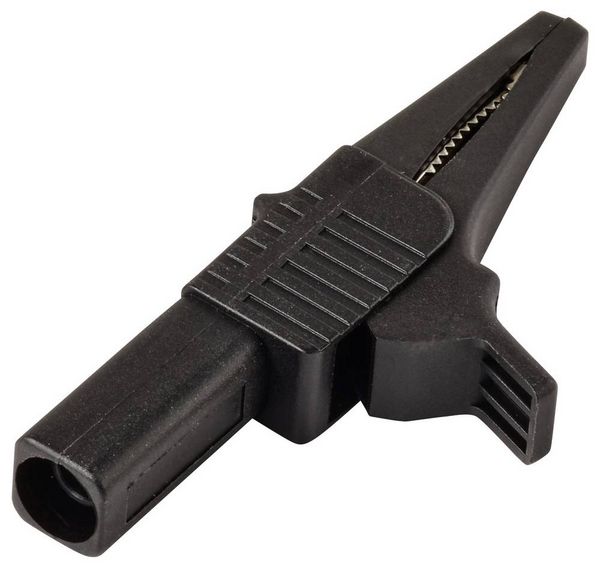 Produktbild: VOLTCRAFT MSK-125 Krokodilklemme kurz CAT II 300V 10A Schwarz