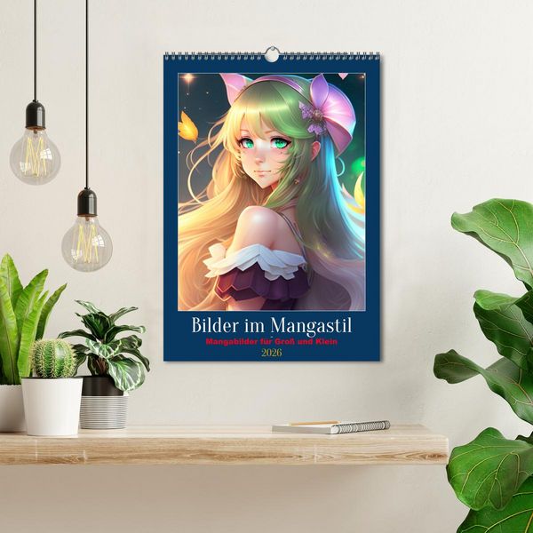 Produktbild: Bilder im Mangastil (Wandkalender 2026 DIN A3 hoch), CALVENDO Monatskalender