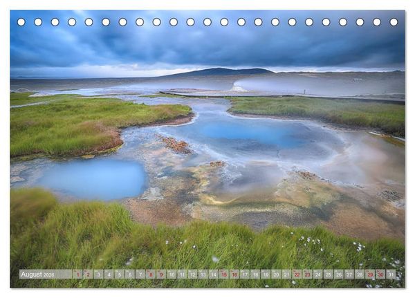 Produktbild: Im Bann des Nordens - Island (Tischkalender 2026 DIN A5 quer), CALVENDO Monatskalender