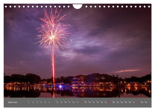 Produktbild: Leuchtendes M&uuml;nster 2026 - die Metropole Westfalens (Wandkalender 2026 DIN A4 quer), CALVENDO Monatskalender