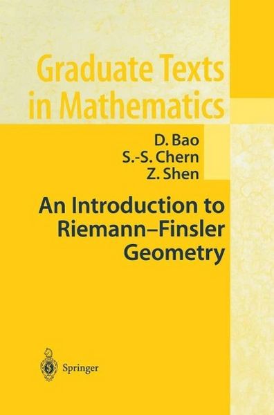 Produktbild: An Introduction to Riemann-Finsler Geometry