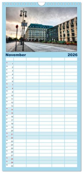 Produktbild: Familienplaner 2026 - Berlin mit 5 Spalten (Wandkalender, 21 x 45 cm) CALVENDO
