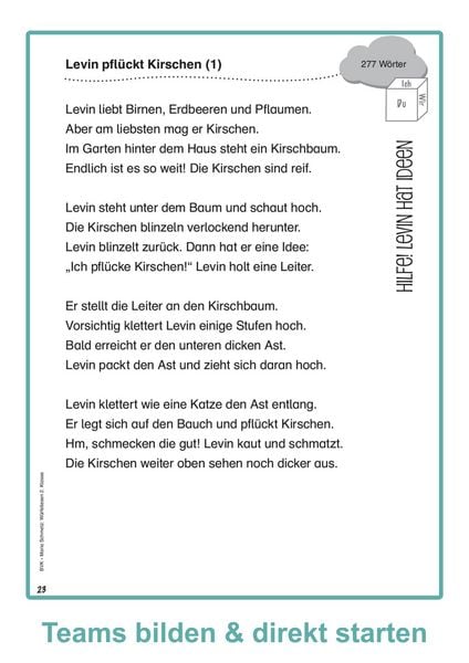 Produktbild: W&uuml;rfellesen &ndash; 2. Klasse