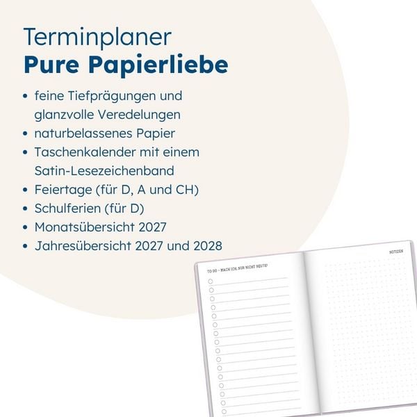 Produktbild: Terminplaner Letterart 2027 Big Plans
