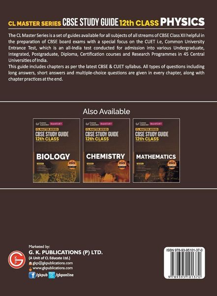 Produktbild: Board+CUET 2023 CL Master Series - CBSE Study Guide - Class 12 - Physics