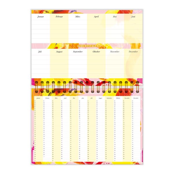 Produktbild: Tischkalender 2024/2025 Der ideale Tisch-Organizer ohne Datum mit stabilem Hardcover und Spiralbindung aus der Art.Collection von Stay Inspired