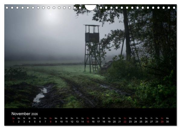 Produktbild: Kanzelkalender 2026 (Wandkalender 2026 DIN A4 quer), CALVENDO Monatskalender