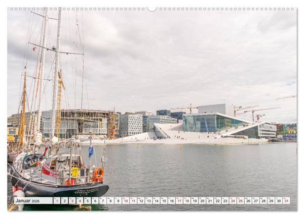 Produktbild: Zauberhaftes Oslo (Wandkalender 2026 DIN A2 quer), CALVENDO Monatskalender