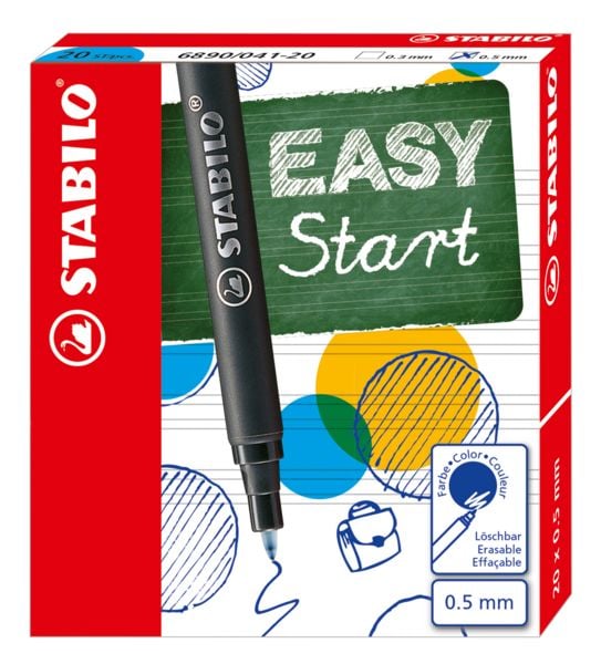 Produktbild: STABILO Patronen zum Nachf&uuml;llen -   EASYoriginal Refill - medium - 20er Pack - Schreibfarbe blau (l&ouml;schbar)
