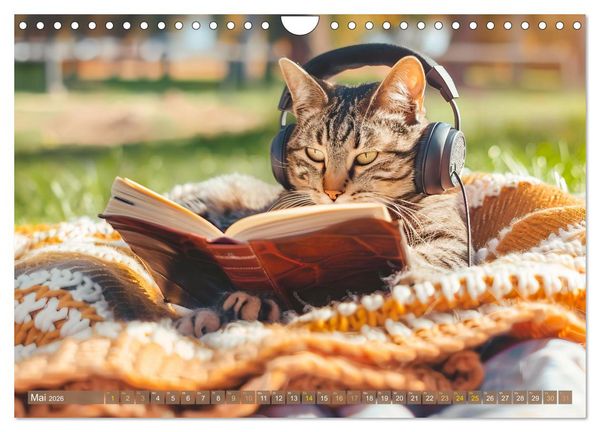 Produktbild: Katzen-Alltag - Ein witziges Jahr mit Kater Tommy (Wandkalender 2026 DIN A4 quer), CALVENDO Monatskalender