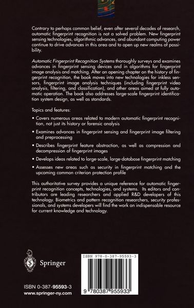Produktbild: Automatic Fingerprint Recognition Systems
