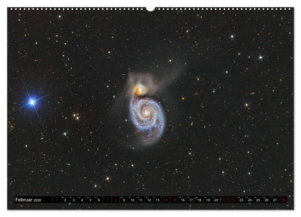 Produktbild: Galaxien des Nordhimmels (hochwertiger Premium Wandkalender 2026 DIN A2 quer), Kunstdruck in Hochglanz