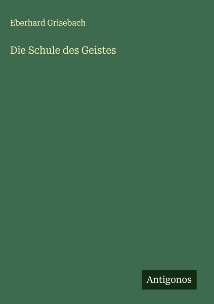 Produktbild: Die Schule des Geistes