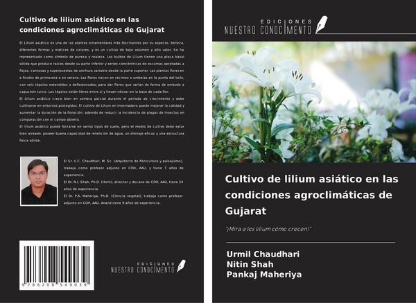 Produktbild: Cultivo de lilium asi&aacute;tico en las condiciones agroclim&aacute;ticas de Gujarat