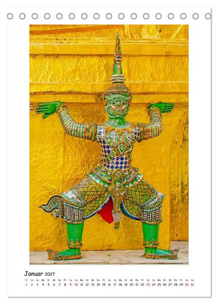 Produktbild: Grand Palace - ber&uuml;hmteste Sehensw&uuml;rdigkeit Bangkoks (Tischkalender 2027 DIN A5 hoch), CALVENDO Monatskalender