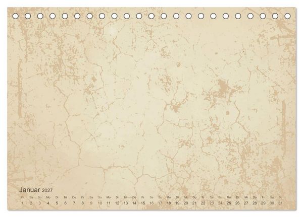 Produktbild: Vintage DIY Bastel-Kalender - Zum Selbstgestalten (Tischkalender 2027 DIN A5 quer), CALVENDO Monatskalender