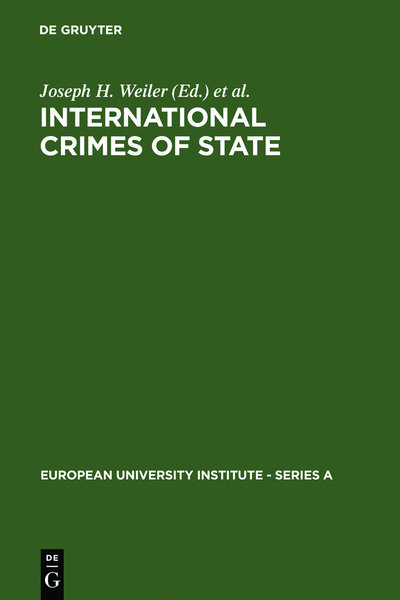 Produktbild: International Crimes of State
