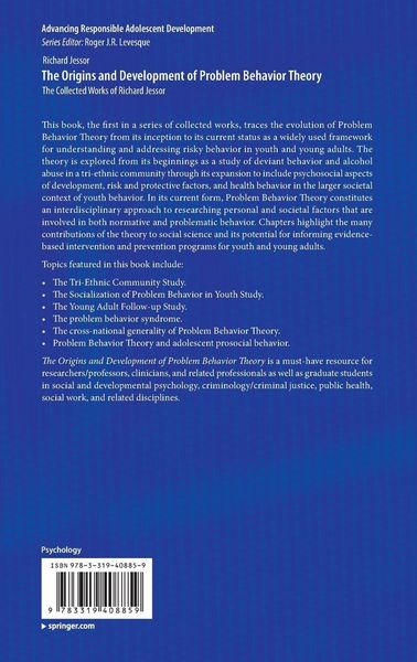 Produktbild: The Origins and Development of Problem Behavior Theory