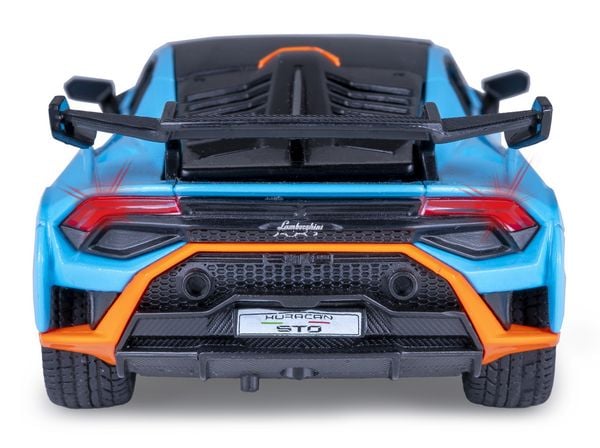 Produktbild: Lamborghini Hurac&aacute;n STO Diecast 1:32 blau inkl. Knopfzellen