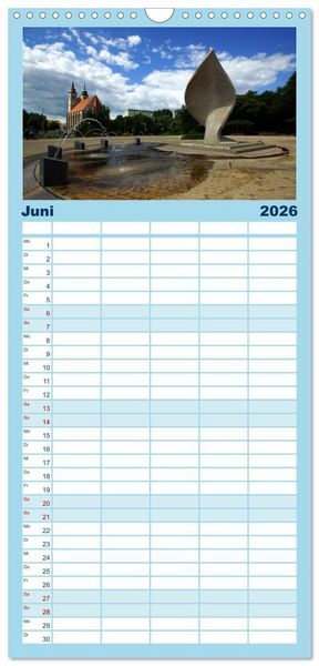 Produktbild: Familienplaner 2026 - Landeshauptstadt Magdeburg mit 5 Spalten (Wandkalender, 21 x 45 cm) CALVENDO