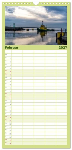 Produktbild: Familienplaner 2027 - Reise entlang der polnischen Oststee mit 5 Spalten (Wandkalender, 21 x 45 cm) CALVENDO