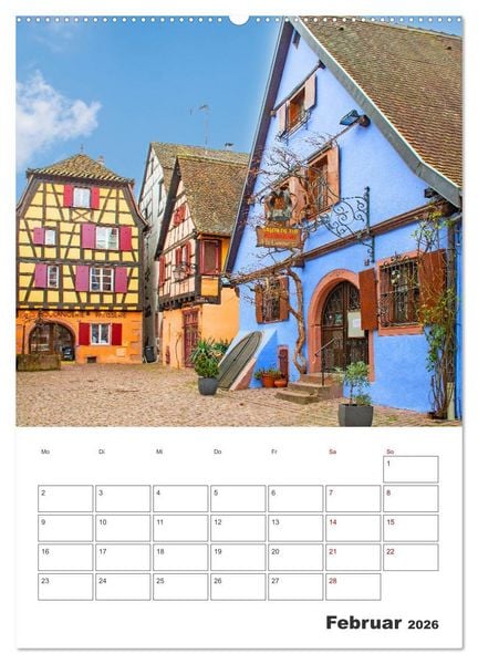 Produktbild: Riquewihr - Urlaubsplaner (hochwertiger Premium Wandkalender 2026 DIN A2 hoch), Kunstdruck in Hochglanz