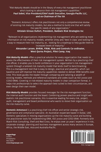 Produktbild: Risk Maturity Models