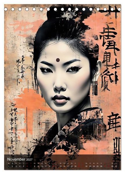 Produktbild: Geisha - Asian Spirit (Tischkalender 2027 DIN A5 hoch), CALVENDO Monatskalender