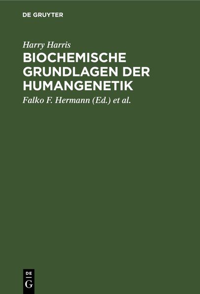 Produktbild: Biochemische Grundlagen der Humangenetik