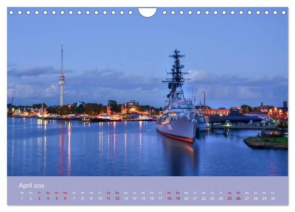 Produktbild: Wilhelmshaven - Sonne, K&uuml;ste und Meer (Wandkalender 2026 DIN A4 quer), CALVENDO Monatskalender