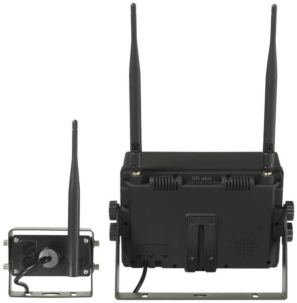 Produktbild: Renkforce RV2,4-7 R&uuml;ckfahrvideosystem 2 Kamera-Eing&auml;nge Schraubmontage Schwarz (matt)