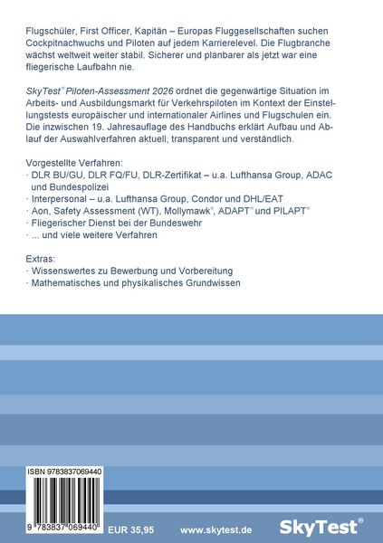 Produktbild: SkyTest&reg; Piloten-Assessment 2026