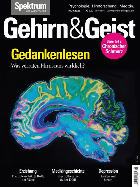 Produktbild: Gehirn&Geist 8/2023 Gedanken lesen