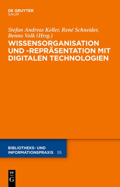 Produktbild: Wissensorganisation und -repr&auml;sentation mit digitalen Technologien