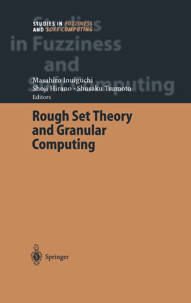 Produktbild: Rough Set Theory and Granular Computing