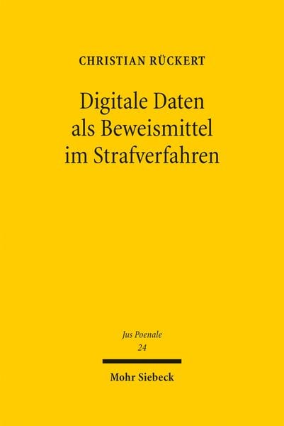 Produktbild: Digitale Daten als Beweismittel im Strafverfahren