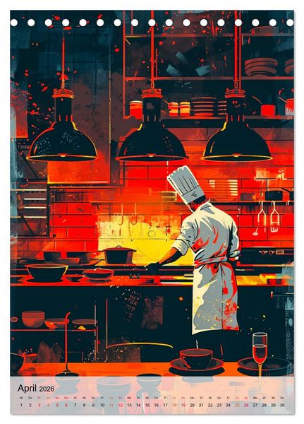 Produktbild: Chef de Cuisine - Mein Traumberuf Koch (Tischkalender 2026 DIN A5 hoch), CALVENDO Monatskalender