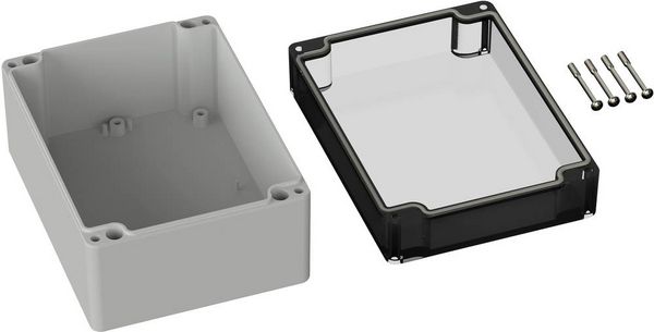 Produktbild: TRU COMPONENTS TC-9065536 Outdoor-Geh&auml;use 160 x 120 x 90 Polycarbonat Lichtgrau (RAL 7035) 1 St.