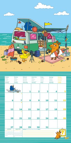 Produktbild: Die Maus 2026 - Broschürenkalender 30x30 cm (30x60 geöffnet) - Kalender mit Plat