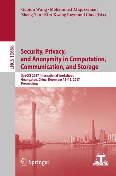 Produktbild: Security, Privacy, and Anonymity in Computation, Communication, and Storage