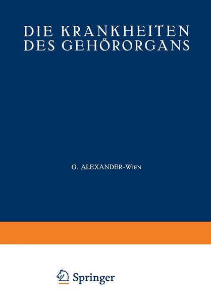 Produktbild: Die Krankheiten des Geh&ouml;rorgans