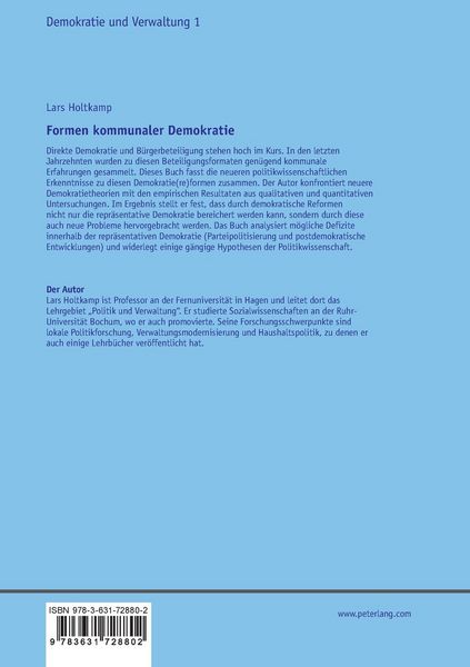 Produktbild: Formen kommunaler Demokratie
