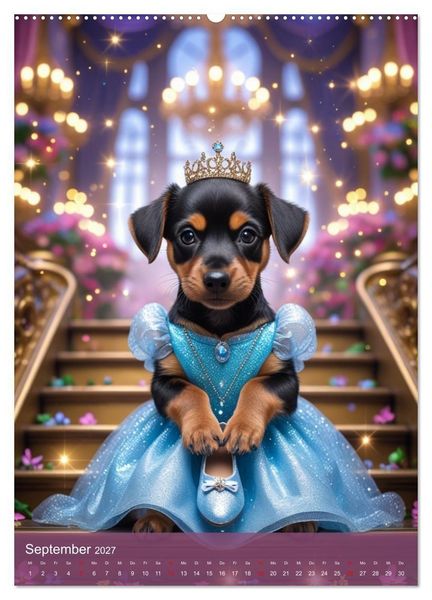Produktbild: Puppy Tales - M&auml;rchen auf vier Pfoten (hochwertiger Premium Wandkalender 2027 DIN A2 hoch), Kunstdruck in Hochglanz