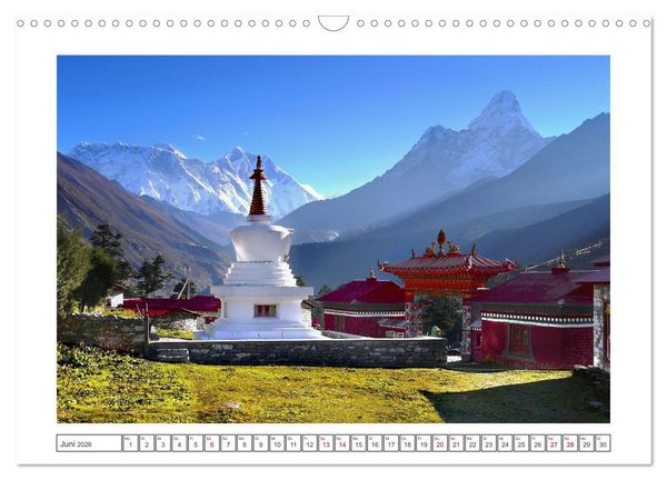 Produktbild: Himalaya - Bergparadies (Wandkalender 2026 DIN A3 quer), CALVENDO Monatskalender