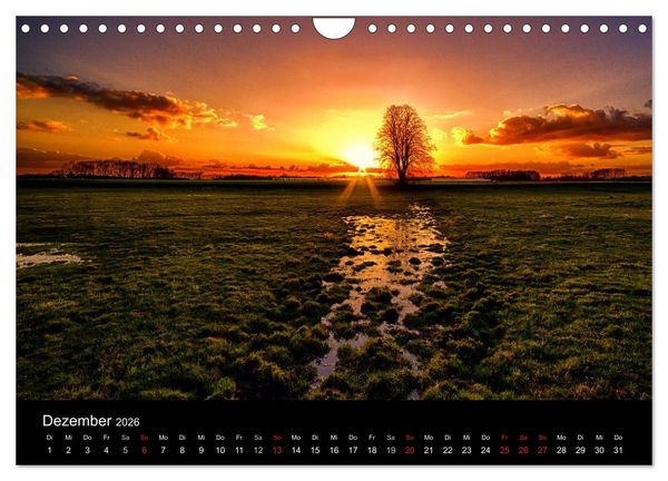 Produktbild: Die Farben des Niederrheins (Wandkalender 2026 DIN A4 quer), CALVENDO Monatskalender