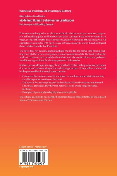 Produktbild: Modelling Human Behaviour in Landscapes