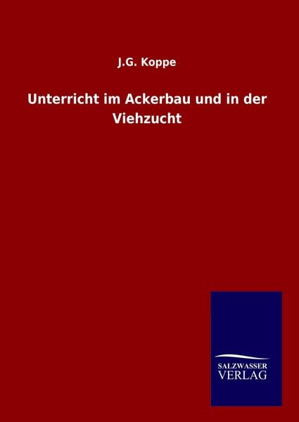 Produktbild: Unterricht im Ackerbau und in der Viehzucht